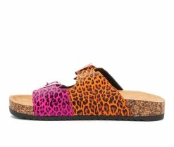 Top 10 ❤️ Girls' Olivia Miller Little Kid & Big Kid Twin Leopard Footbed 🩴 Sandals Multi 😉 -GIRLS' BOOTS Shop 3 640