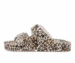 Best reviews of ✨ Girls' Olivia Miller Little Kid & Big Kid Leopard Footbed 🩴 Sandals Leopard 💯 -GIRLS' BOOTS Shop 3 642