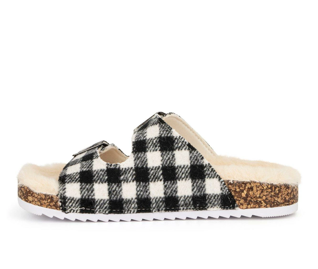 Best Sale 👍 Girls' Olivia Miller Little Kid & Big Kid Gigi Footbed 🩴 Sandals Black/White 💯 4 Best Sale 👍 Girls' Olivia Miller Little Kid & Big Kid Gigi Footbed 🩴 Sandals Black/White 💯 - Image 4