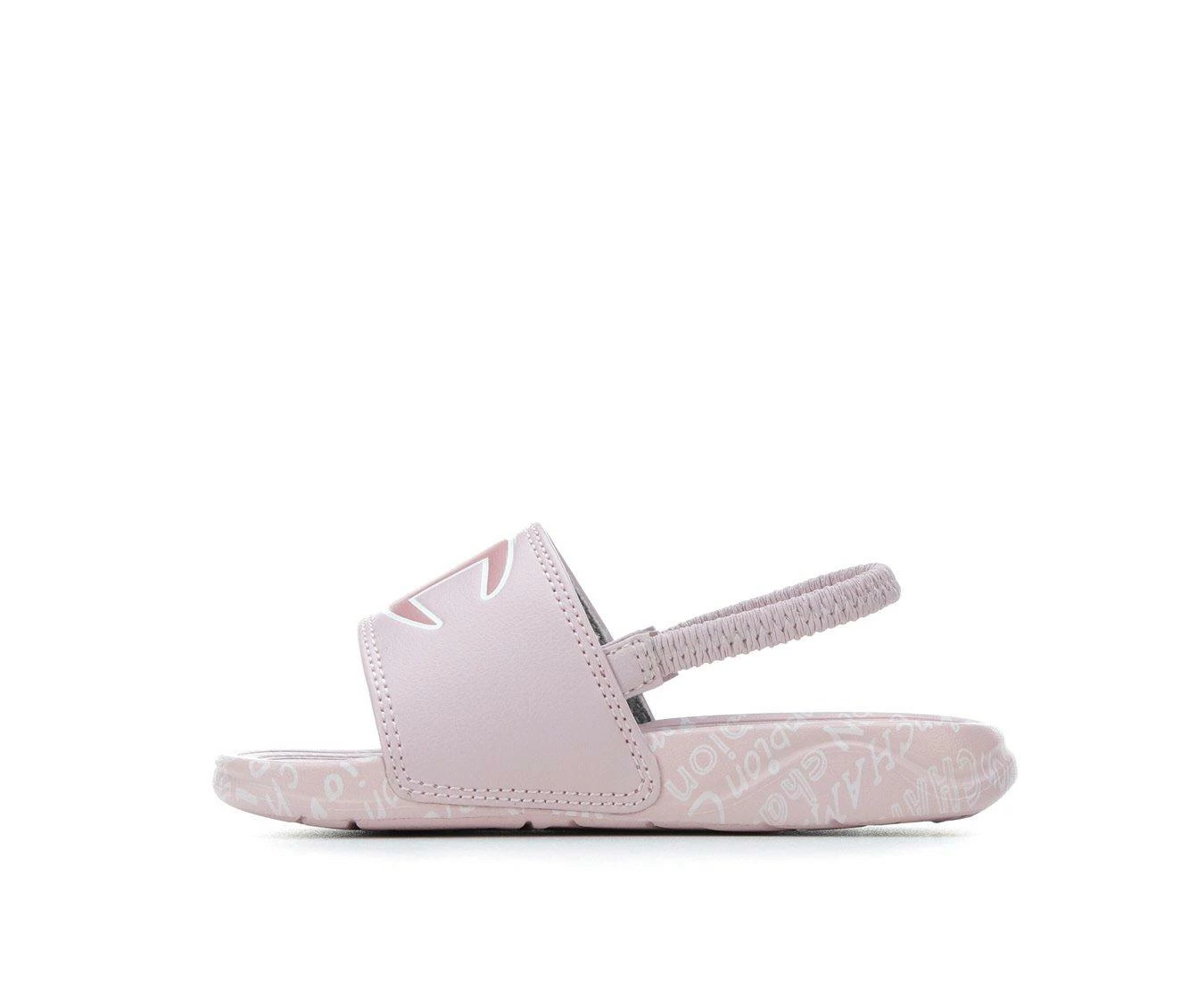 Hot Sale 😉 Girls' Champion Toddler Mega Script Repeat Sport Slides Hush Pink 🥰 4 Hot Sale 😉 Girls' Champion Toddler Mega Script Repeat Sport Slides Hush Pink 🥰 - Image 4