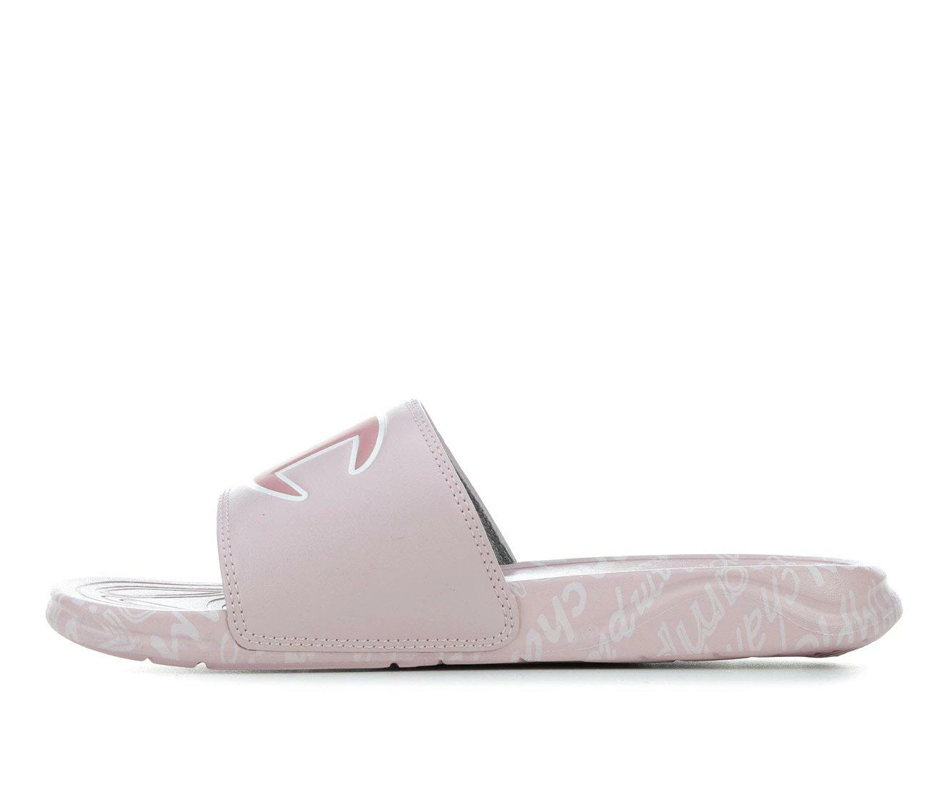 Discount 😍 Girls' Champion Little Kid & Big Kid Mega Script Repeat Sport Slides Hush Pink 🤩 4 Discount 😍 Girls' Champion Little Kid & Big Kid Mega Script Repeat Sport Slides Hush Pink 🤩 - Image 4