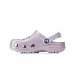 Deals 🎉 Girls' Crocs Toddler Classic Glitter 2 Clogs Lavender ⭐ -GIRLS' BOOTS Shop 3 703