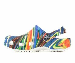 Best Pirce 🤩 Kids' Crocs Toddler Classic Swirl Clogs Cobalt/White 💯 -GIRLS' BOOTS Shop 3 736