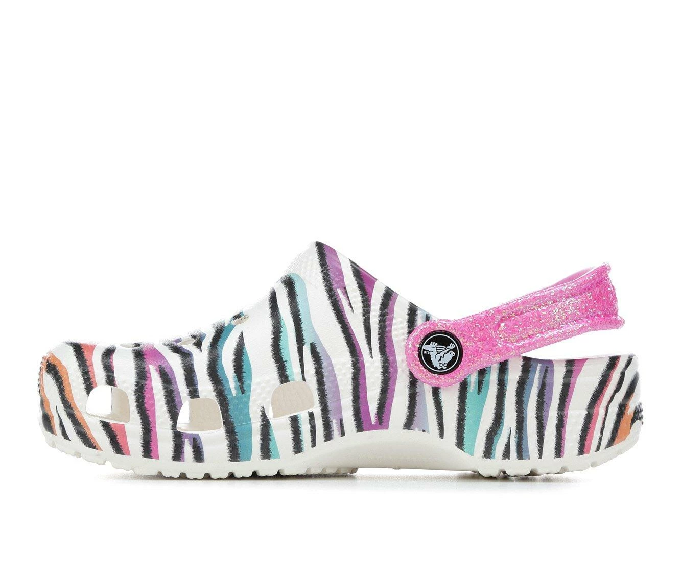 Outlet π Girls' Crocs Little Kid & Big Kid Classic Animal Print Clogs White/Multi π 4 Outlet π Girls' Crocs Little Kid & Big Kid Classic Animal Print Clogs White/Multi π - Image 4