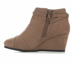 Wholesale 🔔 Girls' Y-Not Little Kid & Big Kid Terra Wedge Booties Warm Taupe 🥰 -GIRLS' BOOTS Shop 3 86