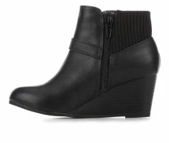 New ✔️ Girls' Y-Not Little Kid & Big Kid Roxy Wedge 🥾 Boots Black 👍 -GIRLS' BOOTS Shop 3 87