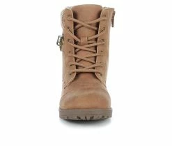 Best deal 🎉 Girls' Unr8ed Little Kid & Big Kid Maeve Lace-Up 🥾 Boots Chestnut 😀 -GIRLS' BOOTS Shop 4 1