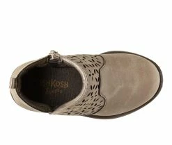 Budget 🥰 Girls' OshKosh B'gosh Infant & Toddler & Little Kid Estell Booties Taupe 🎉 -GIRLS' BOOTS Shop 4 136
