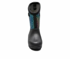 Best Pirce 🔔 Girls' Bogs Footwear Little Kid & Big Kid Neo Classic Rainbo Rain 🥾 Boots Black 🌟 -GIRLS' BOOTS Shop 4 171