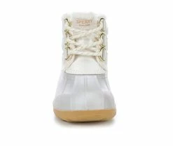Flash Sale ⭐ Girls' Sperry Little Kid & Big Kid Port Alpine Winter 🥾 Boots White 🎉 -GIRLS' BOOTS Shop 4 220