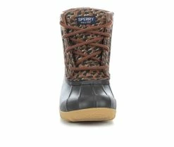 Coupon 🔔 Girls' Sperry Little Kid & Big Kid Port Duck 🥾 Boots Tan/Leopard 🌟 -GIRLS' BOOTS Shop 4 231
