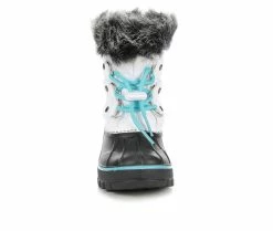 Discount ❤️ Girls' Itasca Sonoma Toddler Icy II Winter 🥾 Boots White/Turquoise 🎉 -GIRLS' BOOTS Shop 4 278