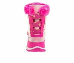 Top 10 😉 Girls' Rugged Bear Little Kid & Big Kid Shooting Stars Snow 🥾 Boots Fuchsia 🧨 -GIRLS' BOOTS Shop 4 285