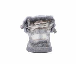 Cheapest 💯 Girls' Lamo Footwear Little Kid & Big Kid Cassidy 11-4 👟 Shoes Grey PLaid 🎁 -GIRLS' BOOTS Shop 4 388