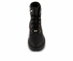 Wholesale ✔️ Girls' DKNY Little Kid & Big Kid Stassi Stone Combat 🥾 Boots Black 🎉 -GIRLS' BOOTS Shop 4 41