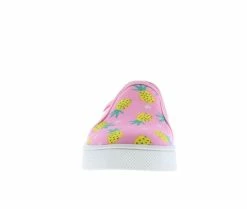 Hot Sale 🌟 Girls' Oomphies Toddler & Little Kid Madison Slip On 👟 Sneakers Pineapple Pink ⌛ -GIRLS' BOOTS Shop 4 411