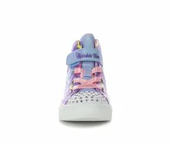 Buy 😀 Girls' Skechers Toddler Twinkle Sparks Unicorn Light-Up High-Top 👟 Sneakers Purple Multi 🛒 -GIRLS' BOOTS Shop 4 439