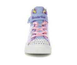 Budget 🌟 Girls' Skechers Little Kid Twinkle Sparks Unicorn Light-Up High-Top 👟 Sneakers Purple Multi 🥰 -GIRLS' BOOTS Shop 4 442