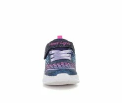Discount 🌟 Girls' Skechers Toddler Heart Lights Sweetheart Light-Up 👟 Sneakers Nvy/Multi/Glitr ❤️ -GIRLS' BOOTS Shop 4 481
