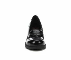 Best Pirce 😉 Girls' Jellypop Little Kid & Big Kid Step Up Heeled Loafers Black ✔️ -GIRLS' BOOTS Shop 4 542