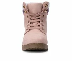 Top 10 😀 Girls' Olivia Miller Little Kid & Big Kid Cecilia Lace-Up 🥾 Boots Pink 🎉 -GIRLS' BOOTS Shop 4 55