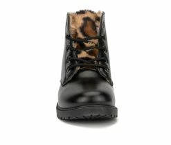 Buy 😉 Girls' Olivia Miller Little Kid & Big Kid Tiffany Combat 🥾 Boots Black 💯 -GIRLS' BOOTS Shop 4 56