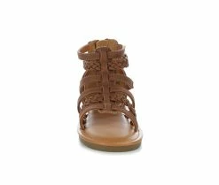 Hot Sale 😀 Girls' Unr8ed Toddler Mallory Gladiator 🩴 Sandals Brown 😉 -GIRLS' BOOTS Shop 4 576