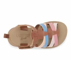 Outlet ❤️ Girls' OshKosh B'gosh Toddler & Little Kid Amalie 🩴 Sandals Tan/Multi 🥰 -GIRLS' BOOTS Shop 4 612