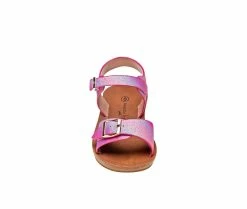 Outlet ✔️ Girls' Nanette Lepore Toddler Double Buckle Wedge 🩴 Sandals Multi 🔔 -GIRLS' BOOTS Shop 4 621