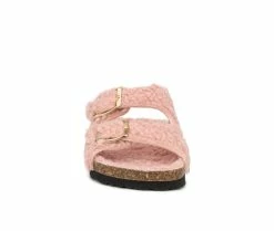 Outlet 🌟 Girls' Olivia Miller Little Kid & Big Kid Hailey Footbed 🩴 Sandals Blush ✨ -GIRLS' BOOTS Shop 4 624