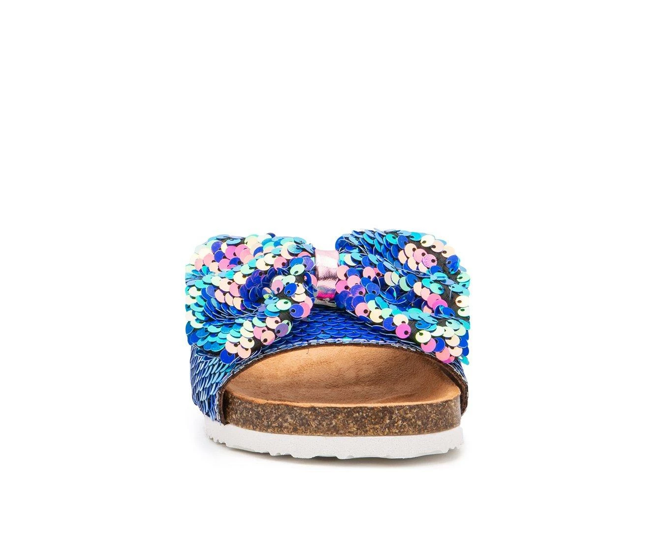 Cheapest ⌛ Girls' Olivia Miller Little Kid & Big Kid Shimmering Bow Footbed 🩴 Sandals Iridescent ❤️ 5 Cheapest ⌛ Girls' Olivia Miller Little Kid & Big Kid Shimmering Bow Footbed 🩴 Sandals Iridescent ❤️ - Image 5