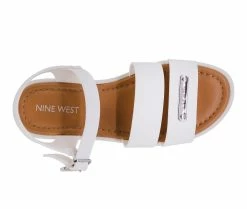 Discount 🥰 Girls' Nine West Little Kid & Big Kid Hedy 🩴 Sandals White 😍 -GIRLS' BOOTS Shop 4 628