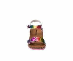 Best deal ✔️ Girls' Kensie Girl Toddler Double Buckle Rainbow 🩴 Sandals Holo/Multi 🔥 -GIRLS' BOOTS Shop 4 630