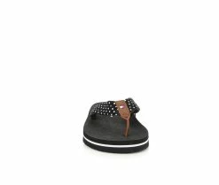 Promo 👏 Girls' Tommy Hilfiger Little Kid & Big Kid Casey Dots Flip-Flops Black Dot 😀 -GIRLS' BOOTS Shop 4 659