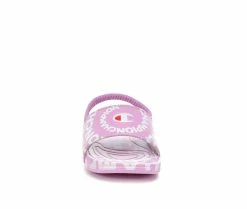 Best Pirce 👏 Girls' Champion Toddler Mega Slide Swirl Sport Slides Pink/White 🥰 -GIRLS' BOOTS Shop 4 681
