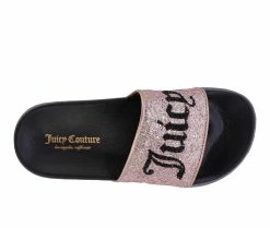 Best Pirce ⌛ Girls' Juicy Little Kid & Big Kid JCK Melrose Sport Slides Gold 👏 -GIRLS' BOOTS Shop 4 687