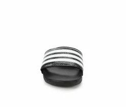 Best reviews of ⭐ Girls' Adidas Little Kid & Big Kid Adilette Comfort Sport Slides Blk Glitter/Blk 🔔 -GIRLS' BOOTS Shop 4 689