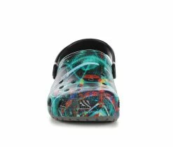 Deals 😀 Kids' Crocs Little Kid & Big Kid Classic Printed Clogs Slate Grey/Mult 🎁 -GIRLS' BOOTS Shop 4 746