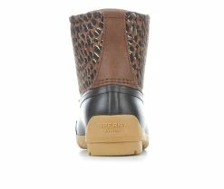 Coupon 🔔 Girls' Sperry Little Kid & Big Kid Port Duck 🥾 Boots Tan/Leopard 🌟 -GIRLS' BOOTS Shop 5 227