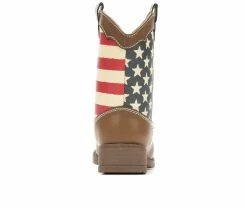 Coupon 🎉 Kids' Natural Steps Toddler & Little Kid Stripes Cowboy 🥾 Boots Brown 🎁 -GIRLS' BOOTS Shop 5 318