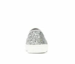 Brand new 🎉 Girls' Soda Toddler & Little Kid & Big Kid Trait Slip-On 👟 Sneakers Silver Glitter 🌟 -GIRLS' BOOTS Shop 5 346