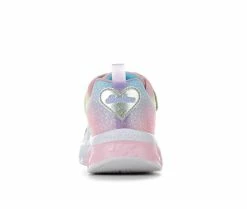 Hot Sale 🎁 Girls' Skechers Little Kid & Big Kid Heart Lights Simply Love Light-Up 👟 Sneakers Silver/Multi ⭐ -GIRLS' BOOTS Shop 5 427