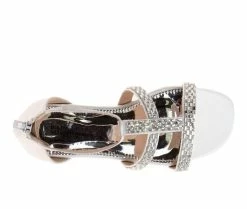 Deals 💯 Girls' Badgley Mischka Little Kid & Big Kid Leah 👗 Dress 🩴 Sandals White 😀 -GIRLS' BOOTS Shop 5 542