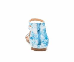 Deals 🔔 Girls' Olivia Miller Little Kid & Big Kid Color Ensemble 🩴 Sandals Blue/White 🌟 -GIRLS' BOOTS Shop 5 558