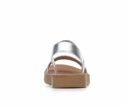 Cheap 🎁 Girls' Y-Not Toddler Aubrey 🩴 Sandals Silver 😍 -GIRLS' BOOTS Shop 5 561