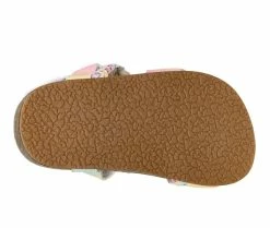 Cheapest ✔️ Girls' OshKosh B'gosh Toddler & Little Kid Faith Footbed 🩴 Sandals Rainbow Multi 😀 -GIRLS' BOOTS Shop 5 605