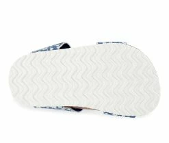 Promo 👍 Girls' Carters Infant & Toddler & Little Kid Duncan Footbed 🩴 Sandals Blue Ditsy Prnt ⭐ -GIRLS' BOOTS Shop 5 606