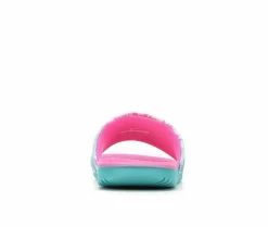 Discount 👍 Girls' Nike Little Kid & Big Kid Kawa Print Sport Slides Fuchsia/Cabana 🎁 -GIRLS' BOOTS Shop 5 653