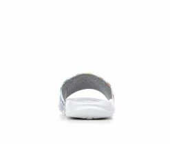 Best deal ❤️ Girls' Champion Little Kid & Big Kid Mega Slide Graph Sport Slides White/Rainbow ⌛ -GIRLS' BOOTS Shop 5 665