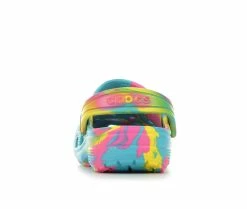 Best Sale 😍 Kids' Crocs Little Kid & Big Kid Classic Marbled 2 Clogs Digital Aqua/Mu 😉 -GIRLS' BOOTS Shop 5 684